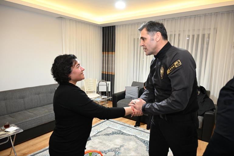 Emniyet Müdürü Aydın’dan, şehit polis memurunun oğluna doğum günü kutlaması