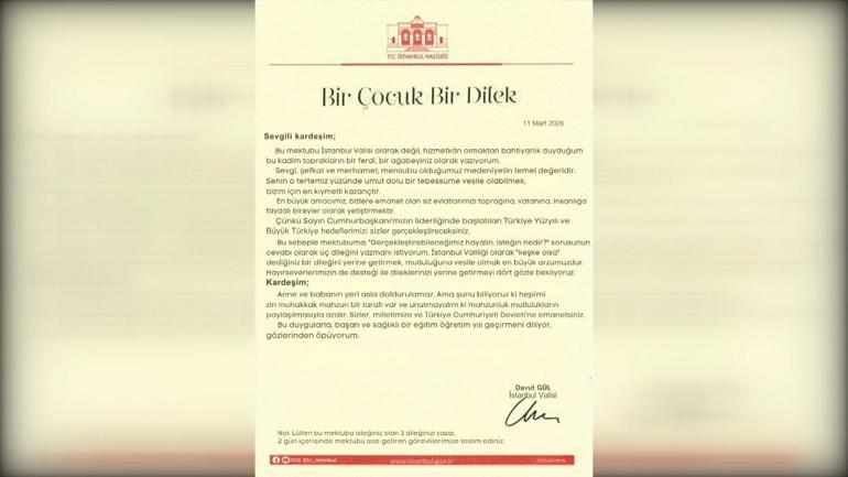 Vali Gül: Üç dileğinizden birini yerine getireceğiz