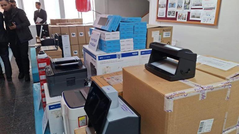 ‘Türkiye-Bulgaristan’ iş birliğiyle temin edilen elektronik malzemeler, Dereköyde teslim alındı