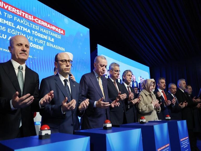 Cumhurbaşkanı Erdoğan: Proje kapsamındaki tüm hastane binalarımızı depreme dayanıklı olacak şekilde tasarladık