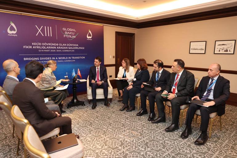 Bakan Kurum, BM Habitat İcra Direktörü Rossbach ile görüştü