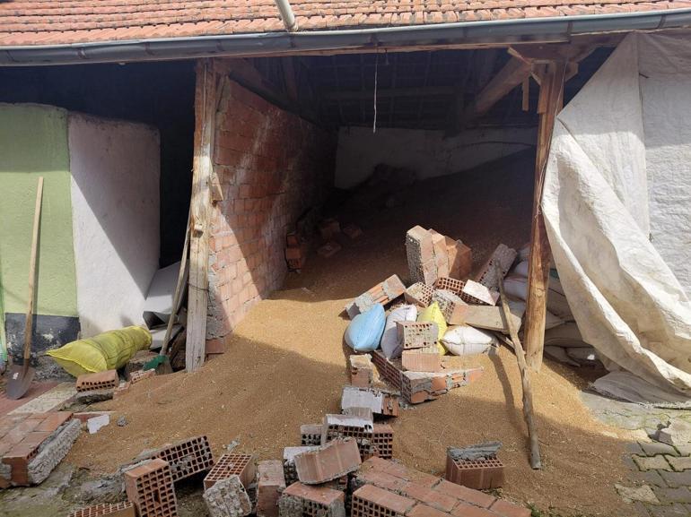 Depoda duvar çöktü; dengesini kaybedince elini makineye kaptıran Melihin parmakları koptu