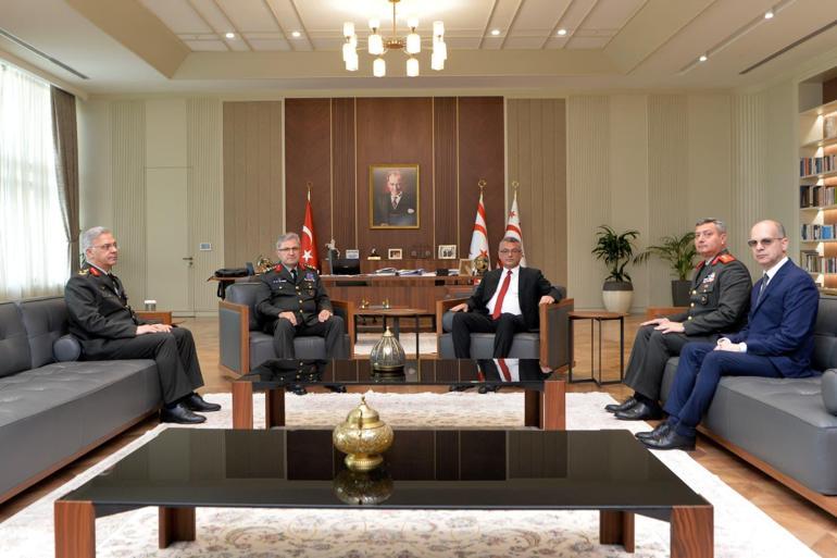 KKTC Cumhurbaşkanı Erhürman, Kara Kuvvetleri Komutanı Orgeneral Tokeli kabul etti
