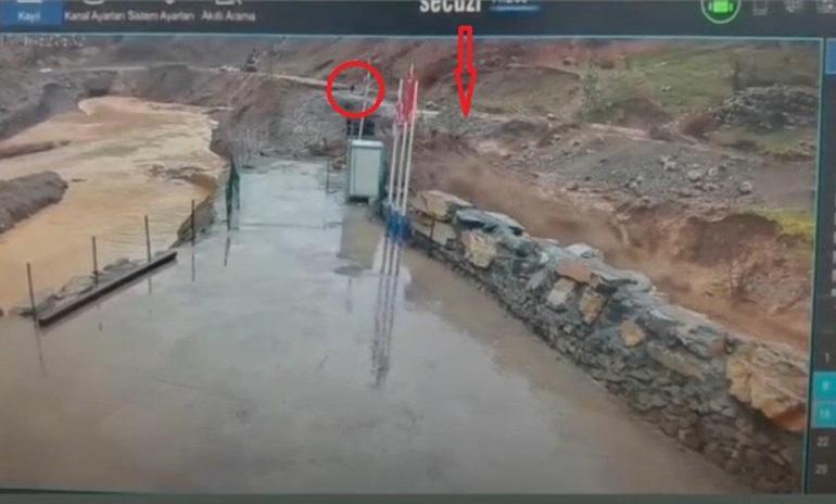Şırnak’ta selden kaçış kamerada