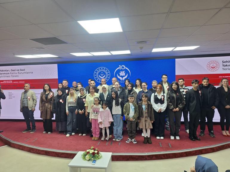 661 şehit yakını, gazi ve gazi yakını kamuya atandı