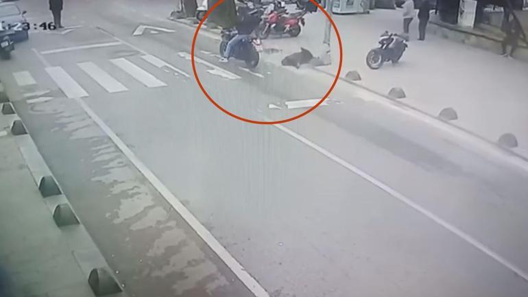 Beykoz’da yaya geçidinde motosikletin çarptığı kişi yaralandı