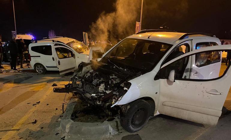 Erzurumda zincirleme kaza: 7 yaralı