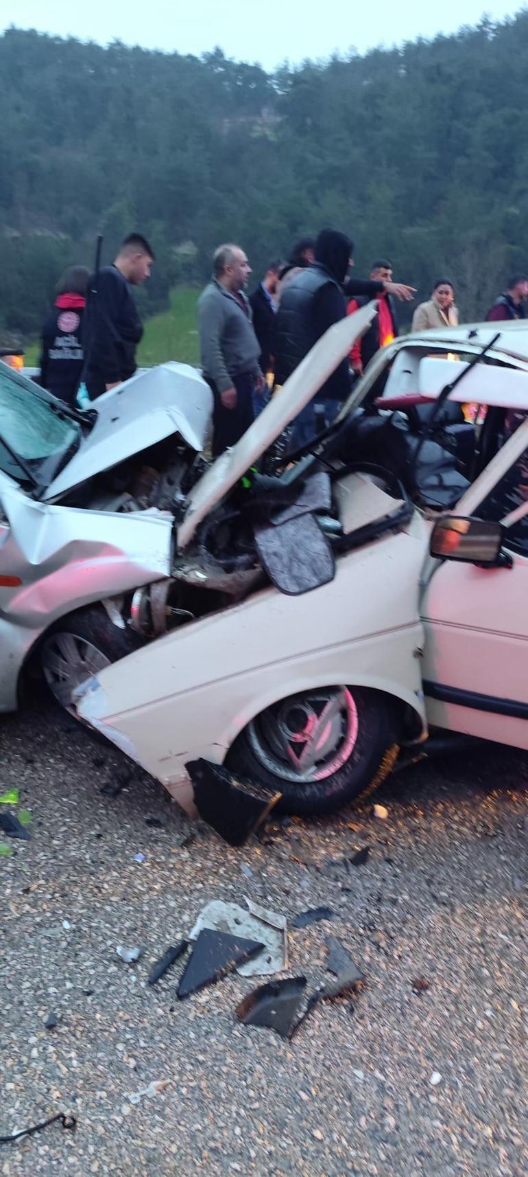 Osmaniyede iki otomobil çarpıştı: 1 ölü, 6 yaralı