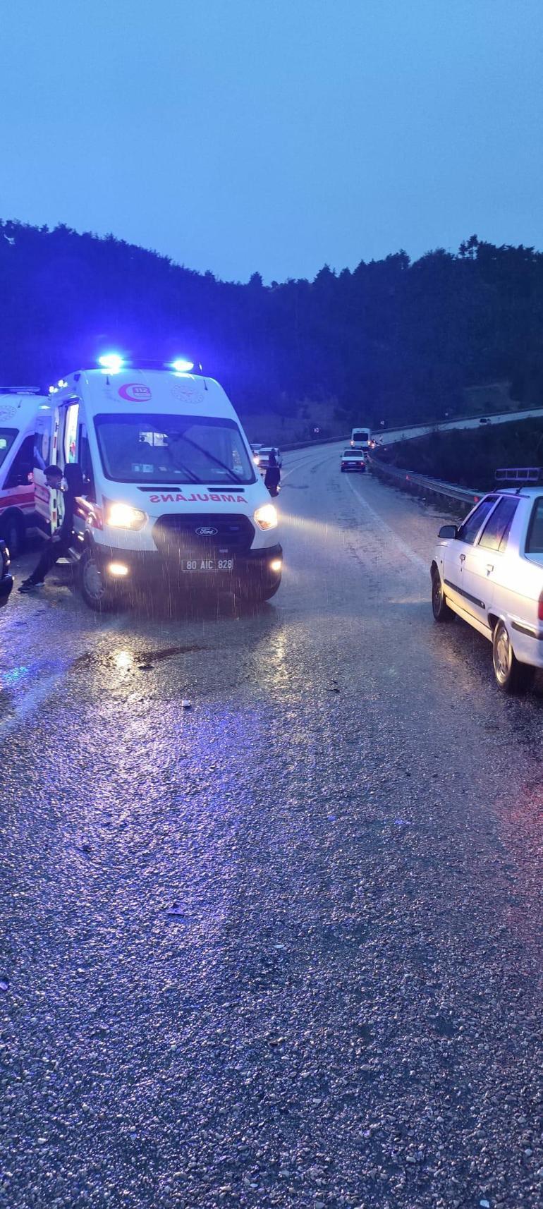 Osmaniyede iki otomobil çarpıştı: 1 ölü, 6 yaralı