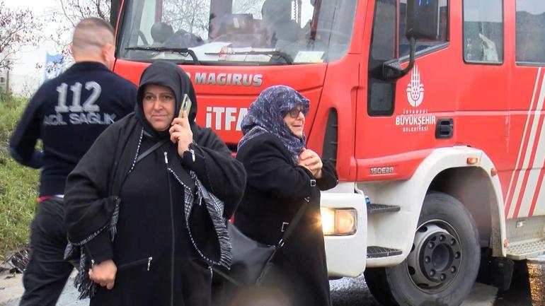 Tuzla TEM Otoyolunda kaza yapan otomobile başka araç çarptı; 2 si çocuk 7 yaralı