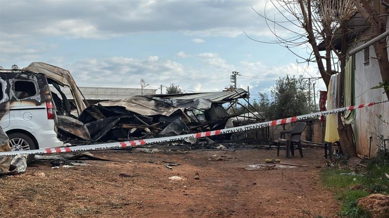 Antalyada konteynerde yangın; 5i çocuk 6 ölü