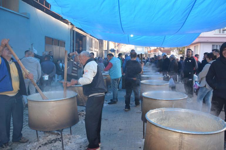 Aydında geleneksel keşkek hayrı 20 bin kişiye ulaştı