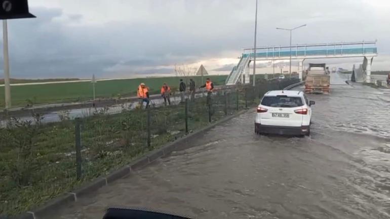 Nusaybinde sağanak; İpekyolu suyla doldu