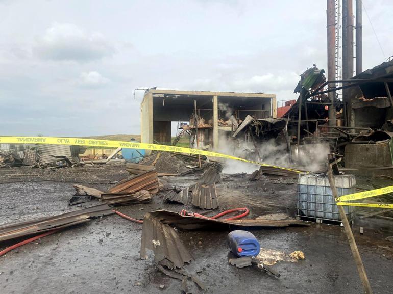 Tekirdağda yağ fabrikasındaki patlamanın görüntüleri ortaya çıktı