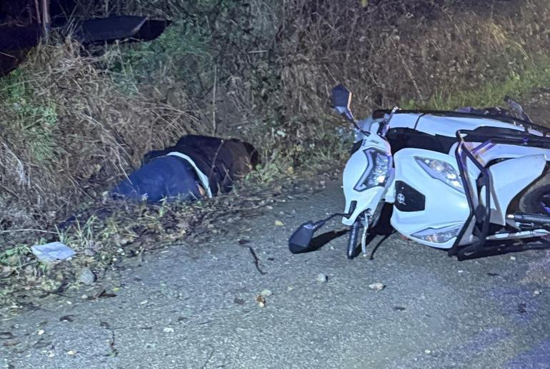 Bursada devrilen motosikletin sürücüsü öldü