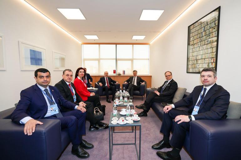 TBMM Başkanı Kurtulmuş, Hırvatistan Başbakanı Plenkovic ile bir araya geldi