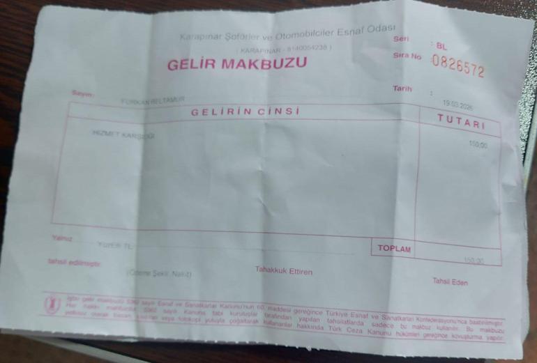 APP plakasını değiştirmek için 150 TL hizmet bedeli istendi; suç duyurusunda bulundu