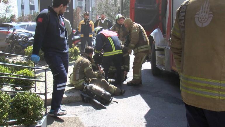 Üsküdarda spor salonunda çıkan yangın söndürüldü
