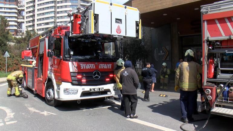 Üsküdarda spor salonunda çıkan yangın söndürüldü