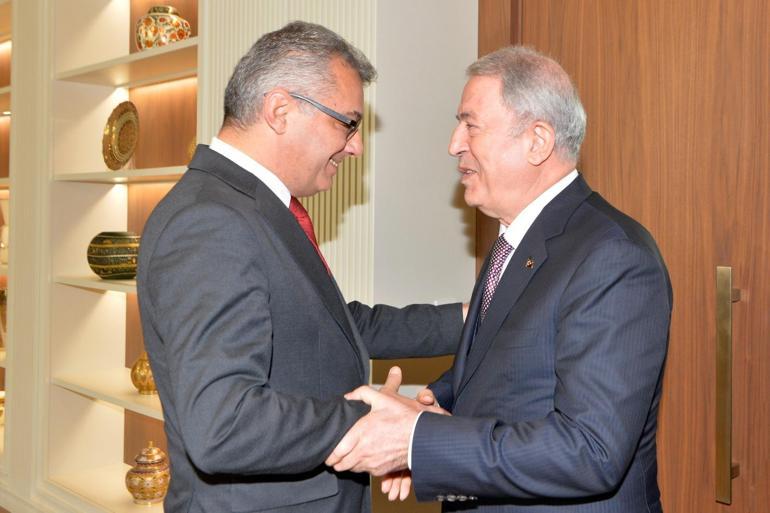 KKTC Cumhurbaşkanı Erhürman, TBMM Milli Savunma Komisyonu Başkanı Akar’ı kabul etti