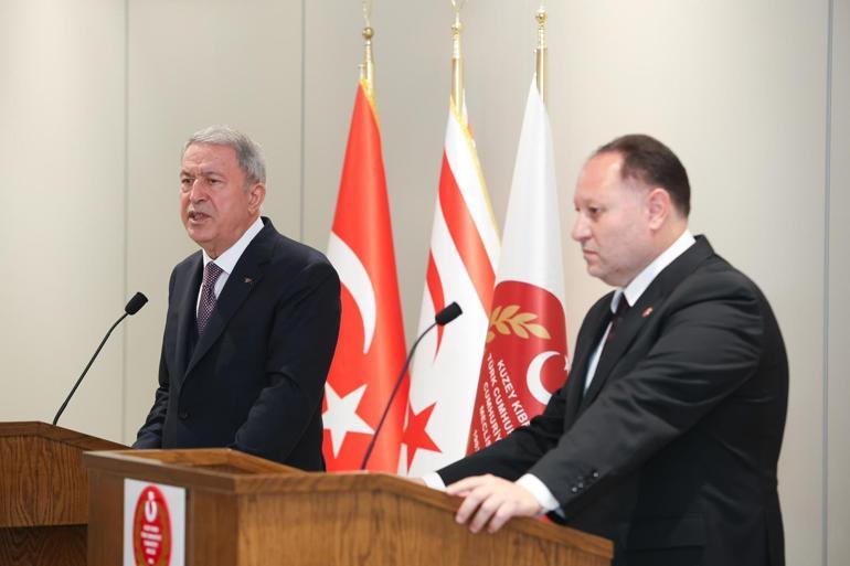 TBMM Milli Savunma Komisyonu Başkanı Akar, KKTC Cumhuriyet Meclisi Başkanı Öztürkler ile görüştü