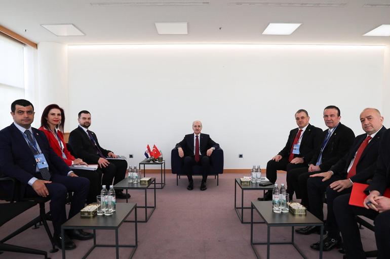 TBMM Başkanı Kurtulmuş, Boşnak Ulusal Azınlık Konseyi Başkanı Hodzic’i kabul etti