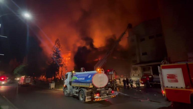 Trabzonda fındık fabrikasında yangın kontrol altına alındı