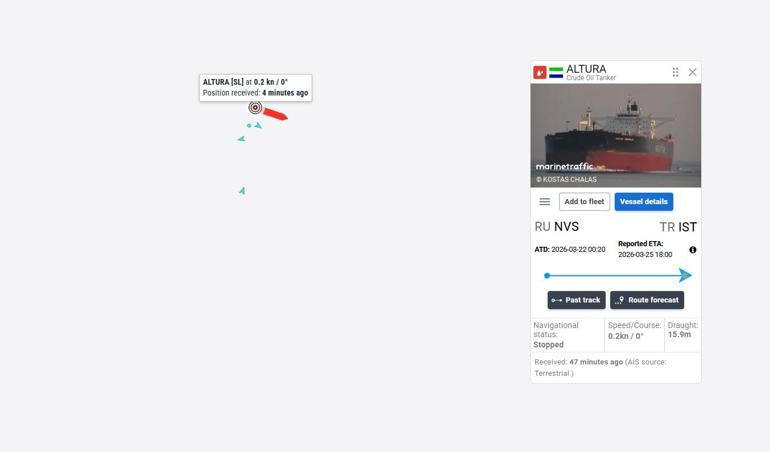 Karadeniz açıklarında vurulan Türk petrol tankeri telsizden yardım istedi