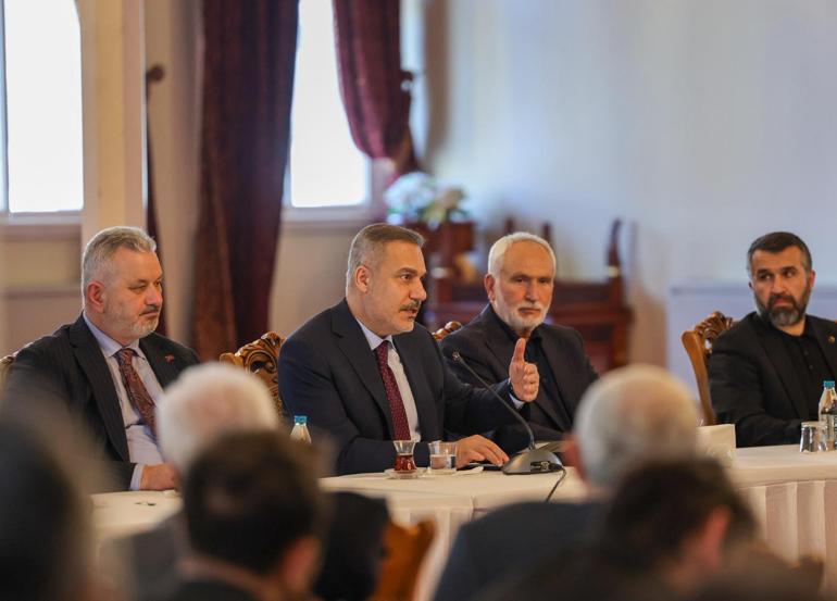 Bakan Fidan, Filistine Destek Platformu üyeleriyle bir araya geldi