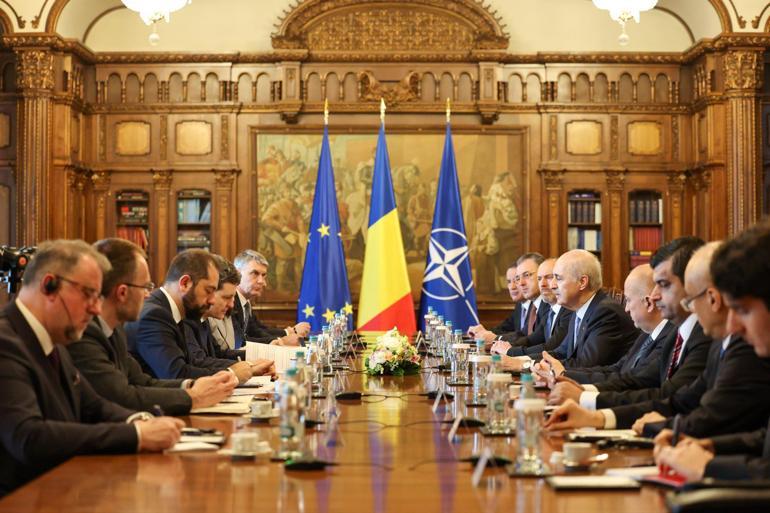 TBMM Başkanı Kurtulmuş, Romanya Cumhurbaşkanı Dan tarafından kabul edildi