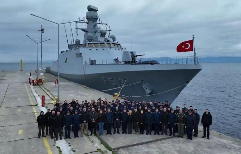 ATMACA gemisavar füzesi, hedefi tam isabetle vurdu