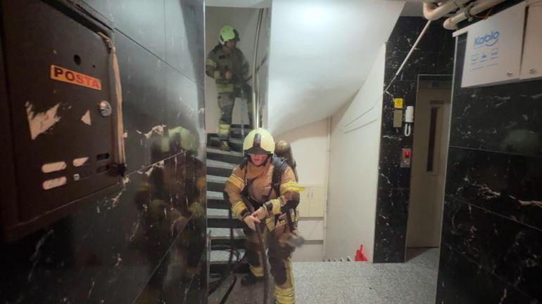 Avcılarda bulaşık makinesi alev aldı; itfaiye müdahale etti