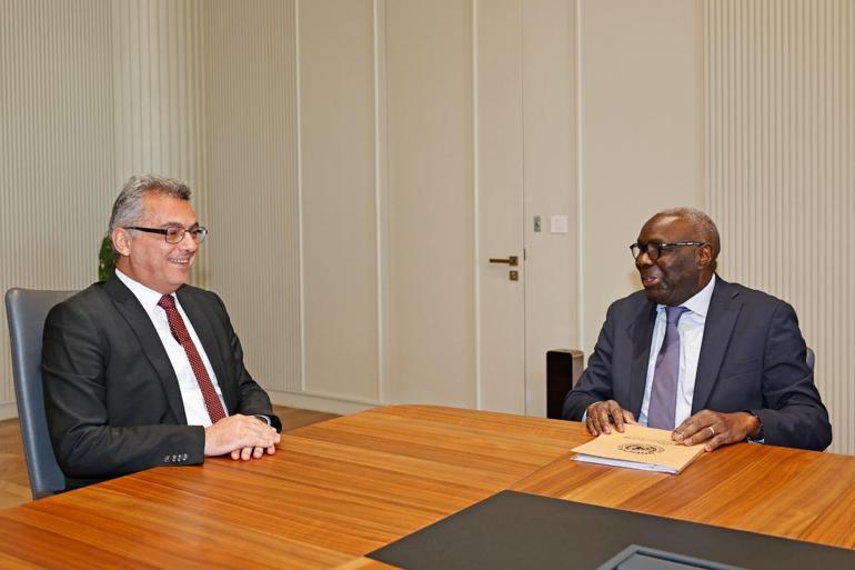 KKTC Cumhurbaşkanı Erhürman, BM Genel Sekreteri’nin Kıbrıs Özel Temsilcisi Diagne’yi kabul etti