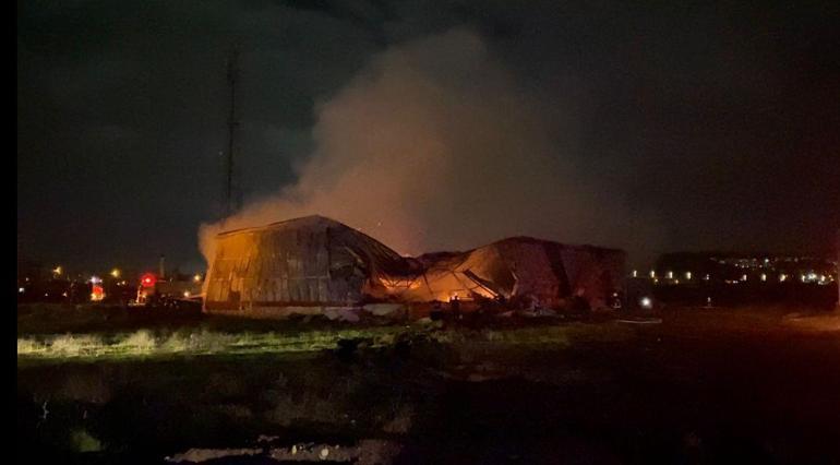 Osmaniye’de kağıt fabrikası yangını