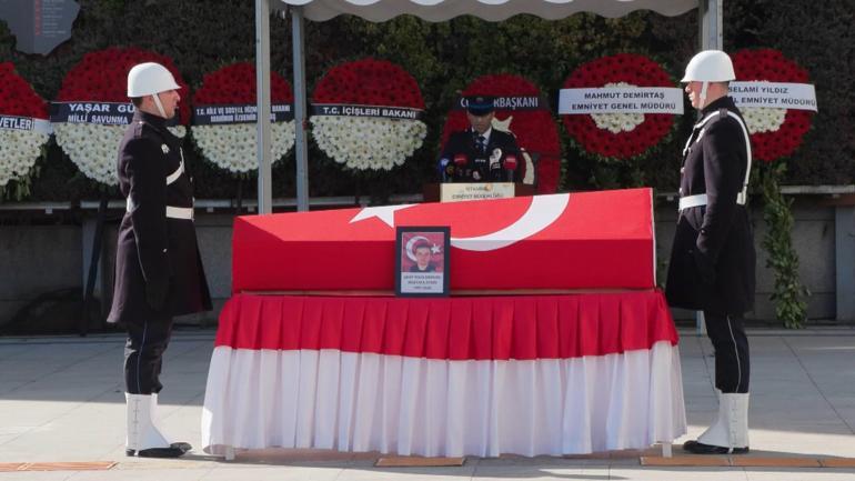 Şehit polis memuru Mustafa Aydın için İstanbul Emniyet Müdürlüğünde tören düzenlendi