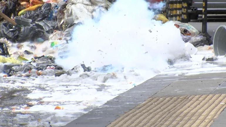 Fatih’te çöpe atılan karpit patlamaya neden oldu