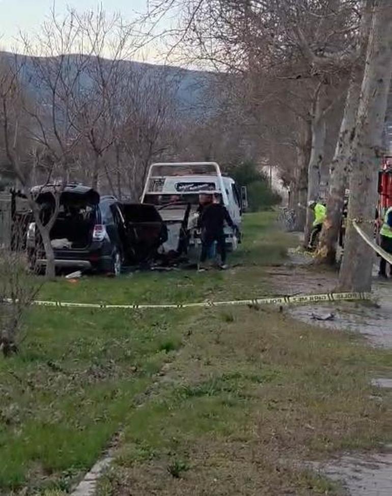 Tokat’ta cip ağaca çarpıp alev aldı: 1 ölü, 2 yaralı