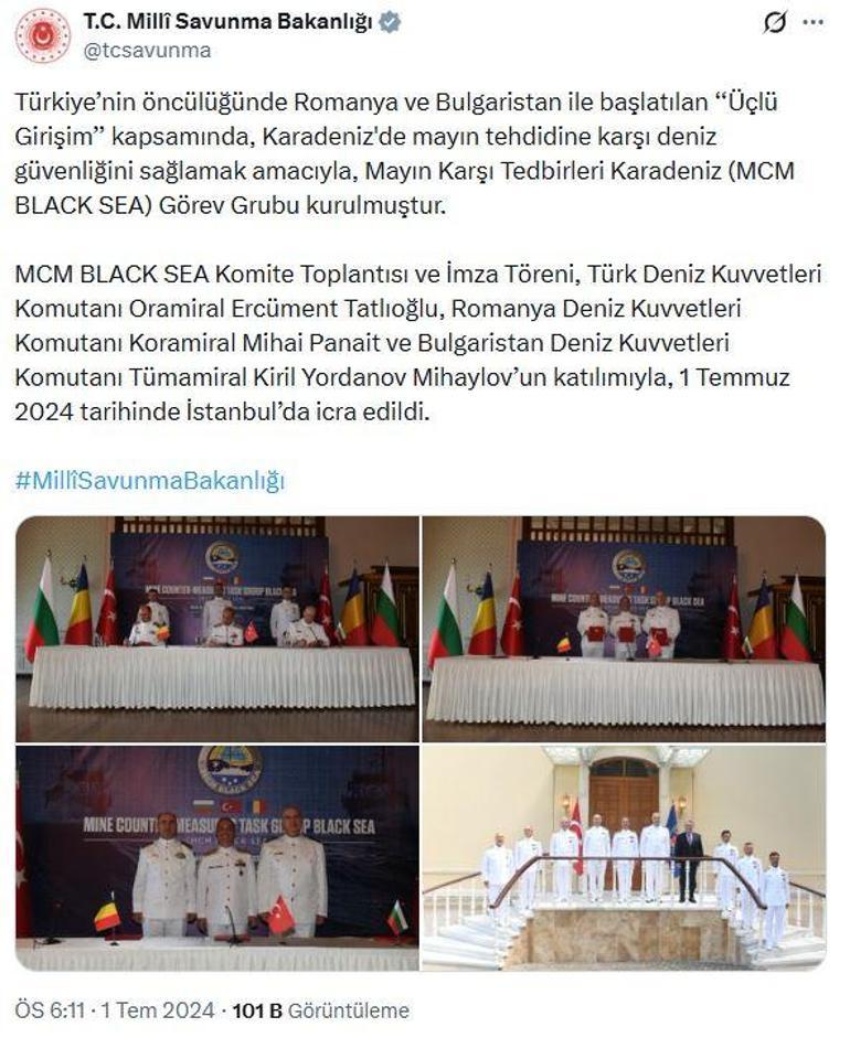 MSB: Montrö Sözleşmesinden taviz verilmesi söz konusu değildir