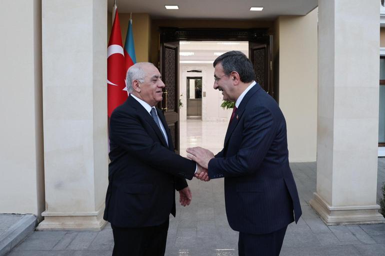 Cumhurbaşkanı Yardımcısı Yılmaz, Azerbaycan Cumhurbaşkanı Aliyev ile görüştü