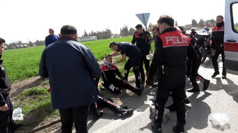 Babasından izinsiz aldığı otomobille polislere çarptı: 2 yaralı