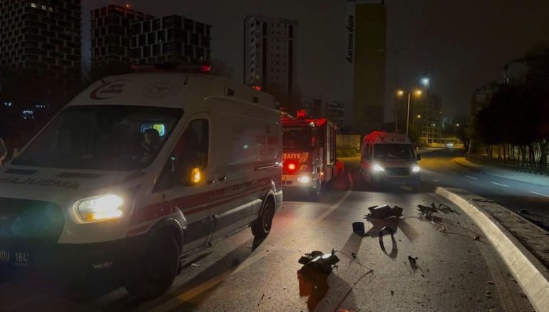 Kartal’da iki otomobil çarpıştı: 4 yaralı