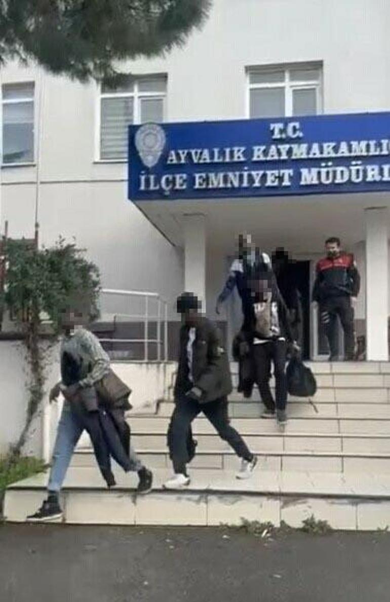 Balıkesirde 37 kaçak göçmen yakalandı, 6 organizatör şüphelisi tutuklandı