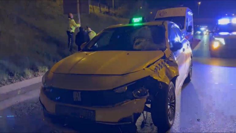 Sultanbeyli TEM Otoyolunda taksinin çarptığı yaya hayatını kaybetti