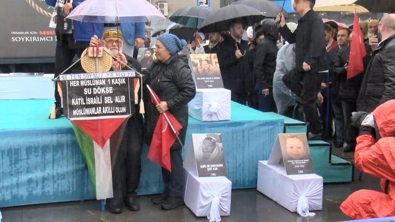 İsrailin Filistinli mahkumlar hakkında aldığı idam kararı Bağcılarda protesto edildi