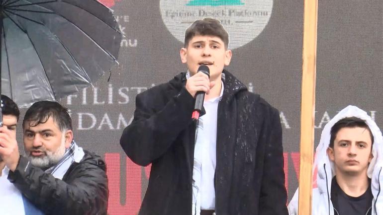 İsrailin Filistinli mahkumlar hakkında aldığı idam kararı Bağcılarda protesto edildi