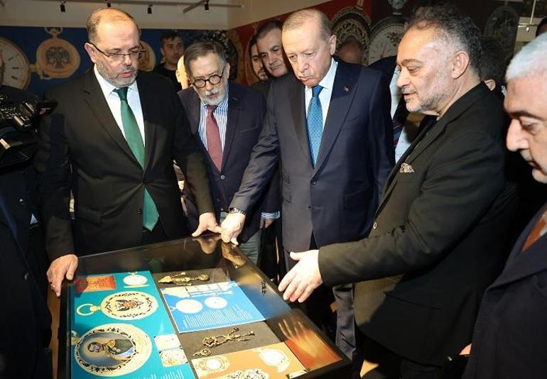Cumhurbaşkanı Erdoğan ‘Muhteşem Cep Saatleri Koleksiyonu’ sergisini ziyaret etti