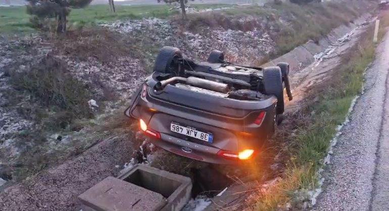 Çorumda aynı noktada peş peşe iki trafik kazası; 1 ölü, 3 yaralı