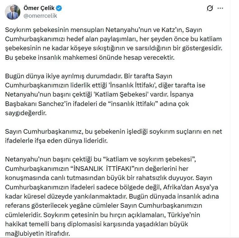 AK Partili Çelik: Soykırım çetesinin hırçın açıklamaları yaşadıkları büyük mağlubiyetin itirafıdır