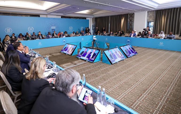 TBMM Başkanı Kurtulmuş, PAB 152’nci Genel Kurulu kapsamında ikili görüşmelerine başladı