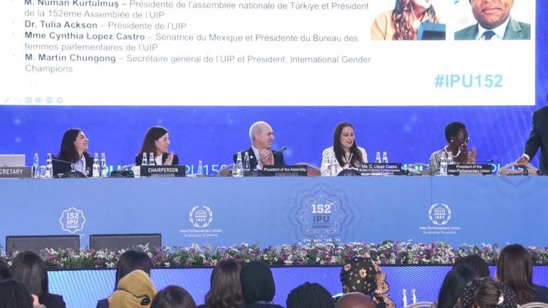 TBMM Başkanı Numan Kurtulmuş Kadın Parlamenterler Forumunda konuştu